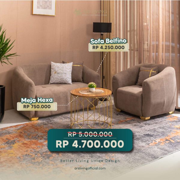 Promo Bundling (Sofa Belfino + Meja Hexa)