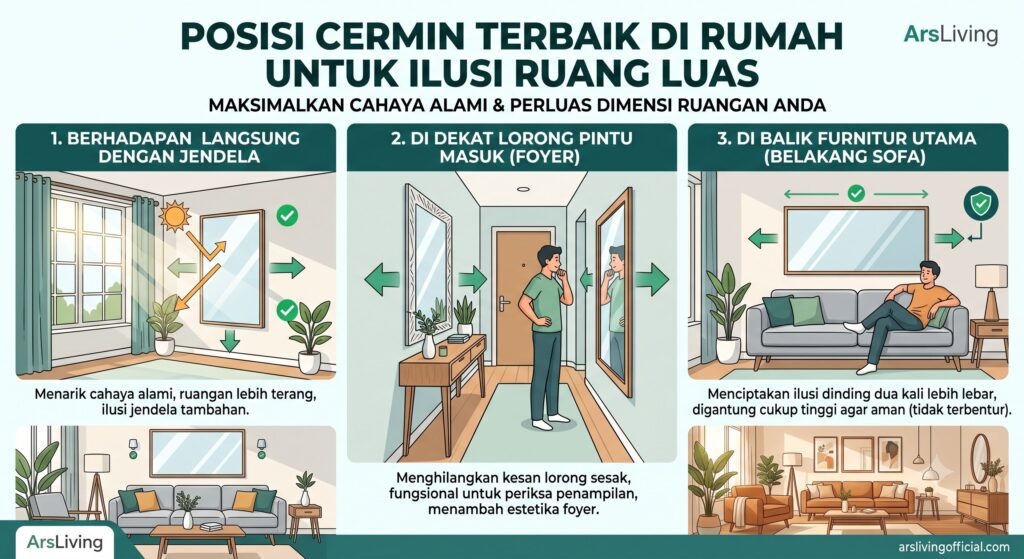 Posisi Cermin Terbaik