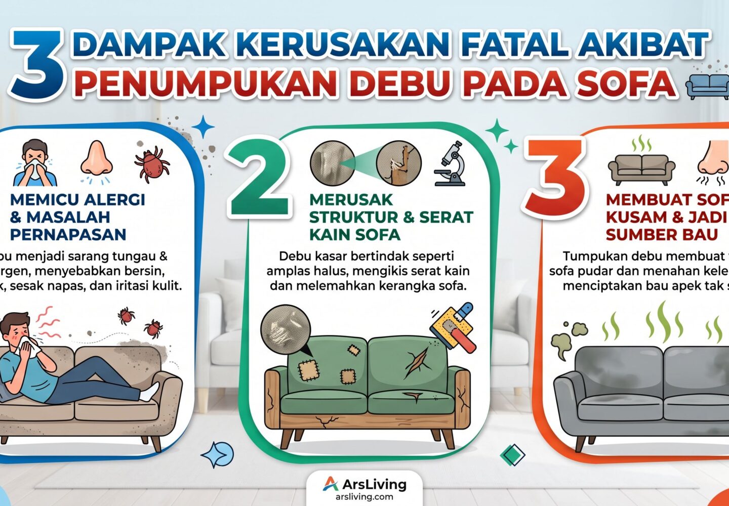 Akibat Penumpukan Debu