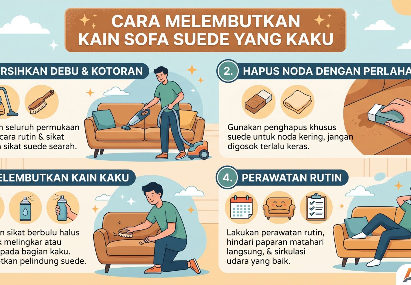 Cara Melembutkan Sofa