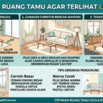 Tata Letak Ruang Tamu Agar Terlihat Luas & Lega