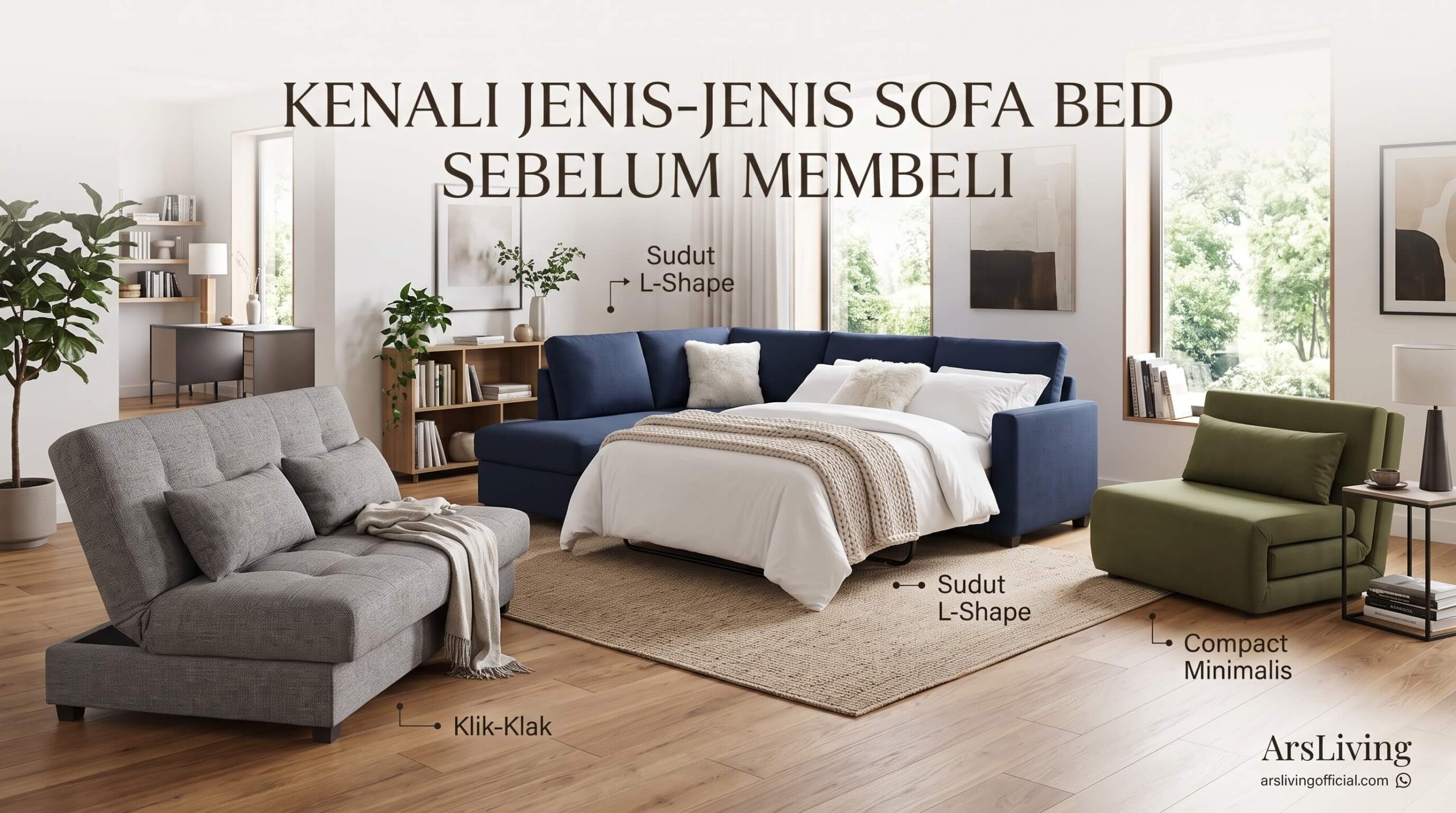 Jenis-Jenis Sofa Bed dan Karakteristiknya