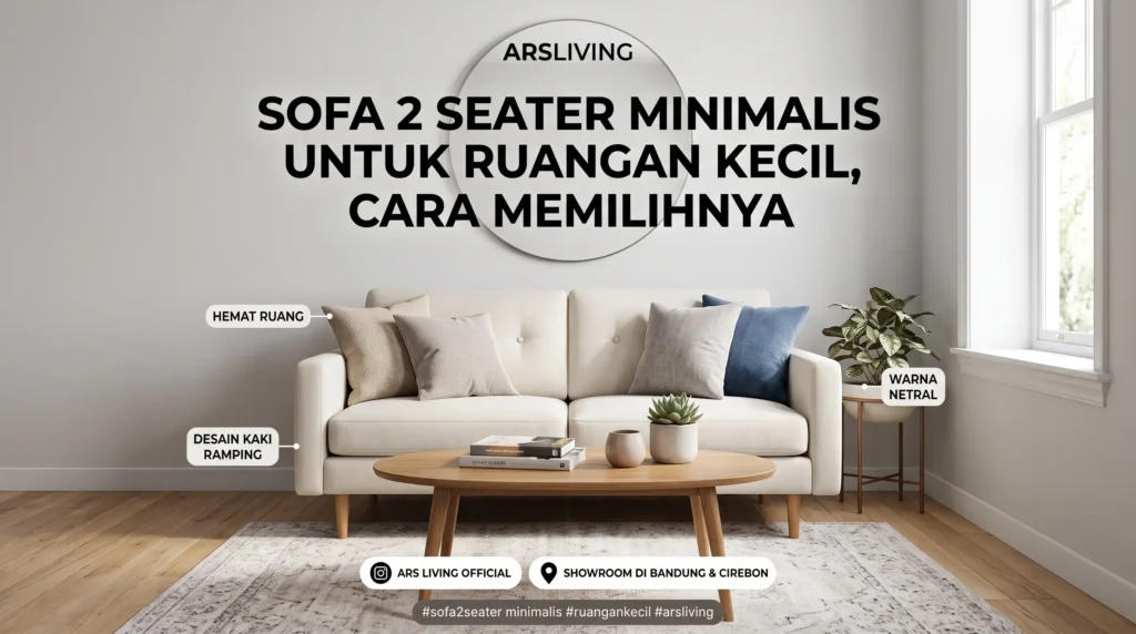 Sofa 2 Seater Minimalis untuk Ruangan Kecil, Ini Pilihannya