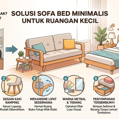 Sofa Bed Minimalis untuk Ruangan Kecil Terbaik