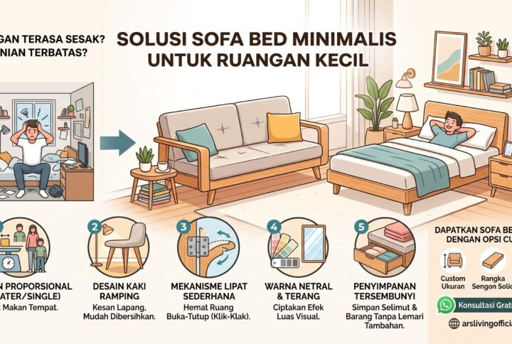 Sofa Bed Minimalis untuk Ruangan Kecil Terbaik