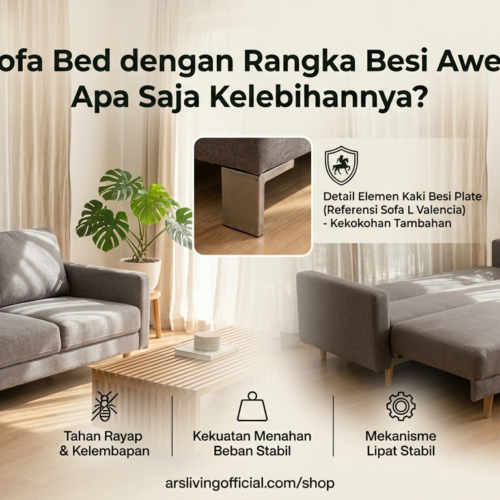 Sofa Bed dengan Rangka Besi Awet, Ini Kelebihannya