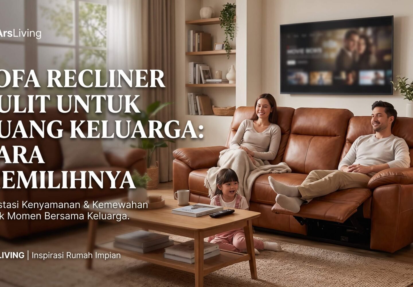 Sofa Recliner Kulit untuk Ruang Keluarga, Ini Tipsnya