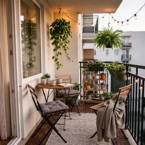 Dekorasi Balkon Sempit Ala Kafe, Ini Caranya