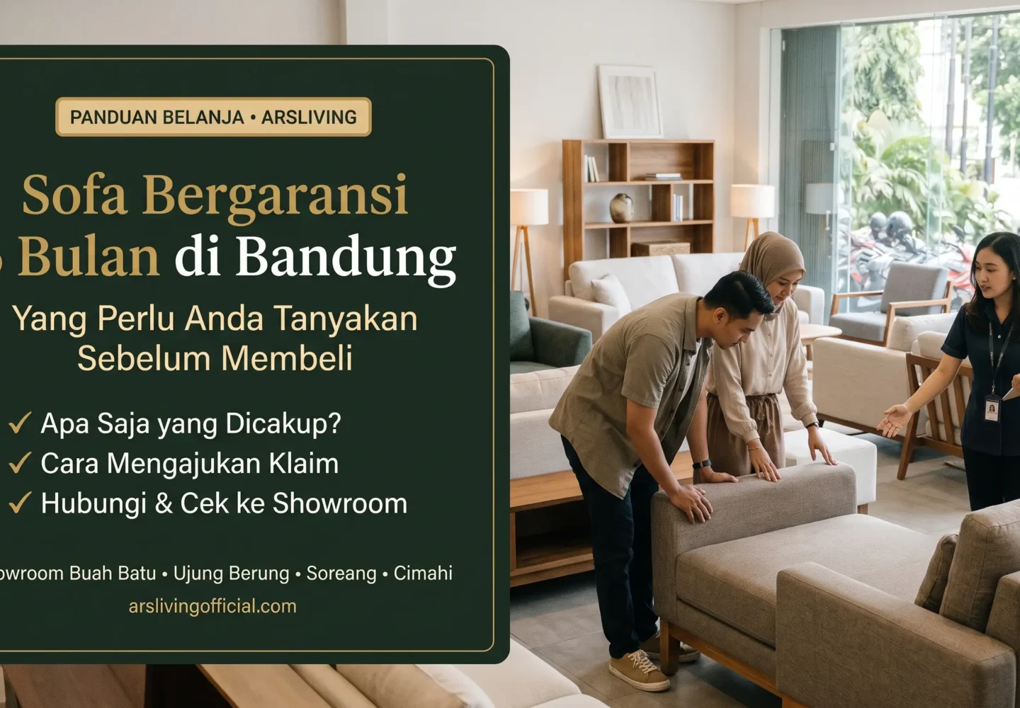 Sofa Bergaransi 6 Bulan di Bandung