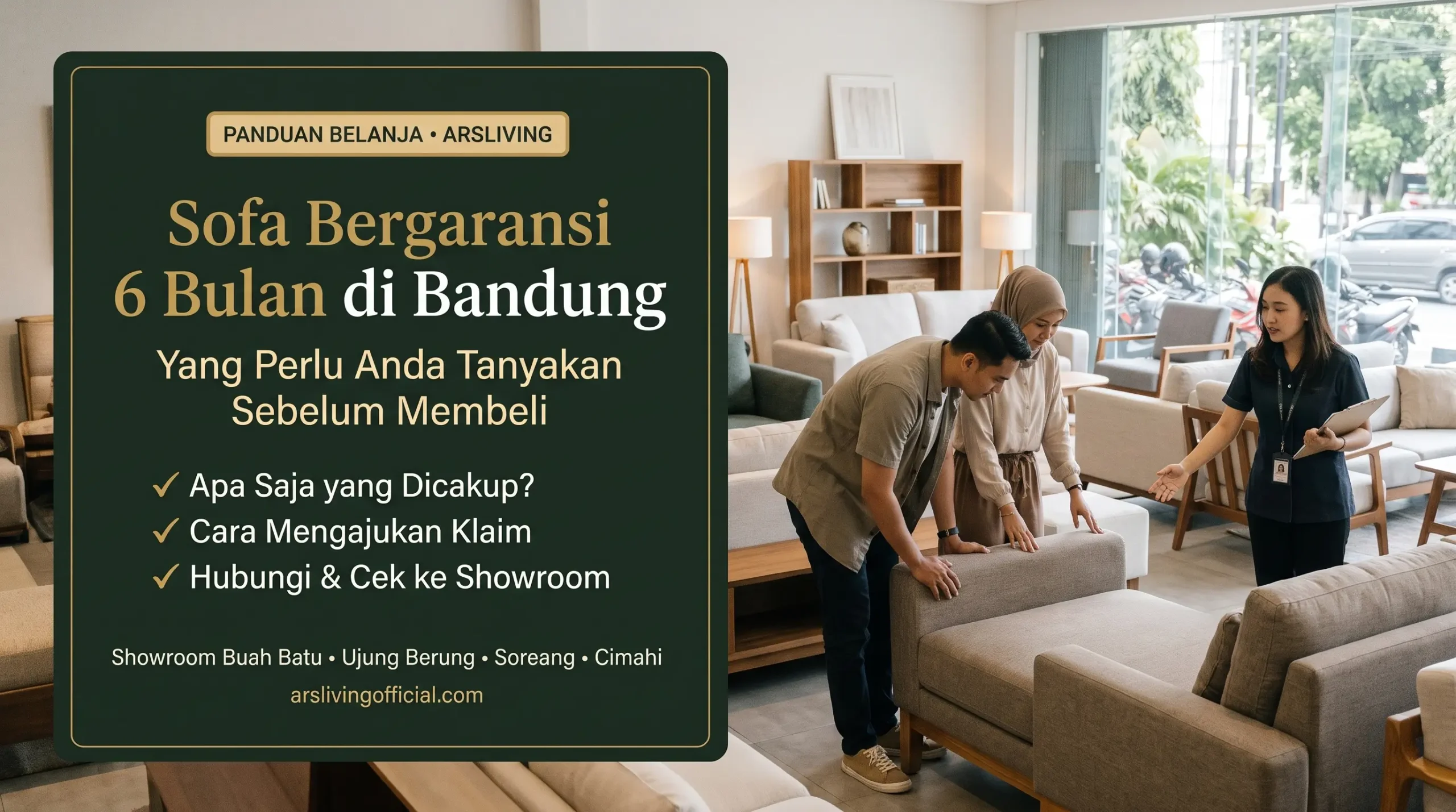 Sofa Bergaransi 6 Bulan di Bandung