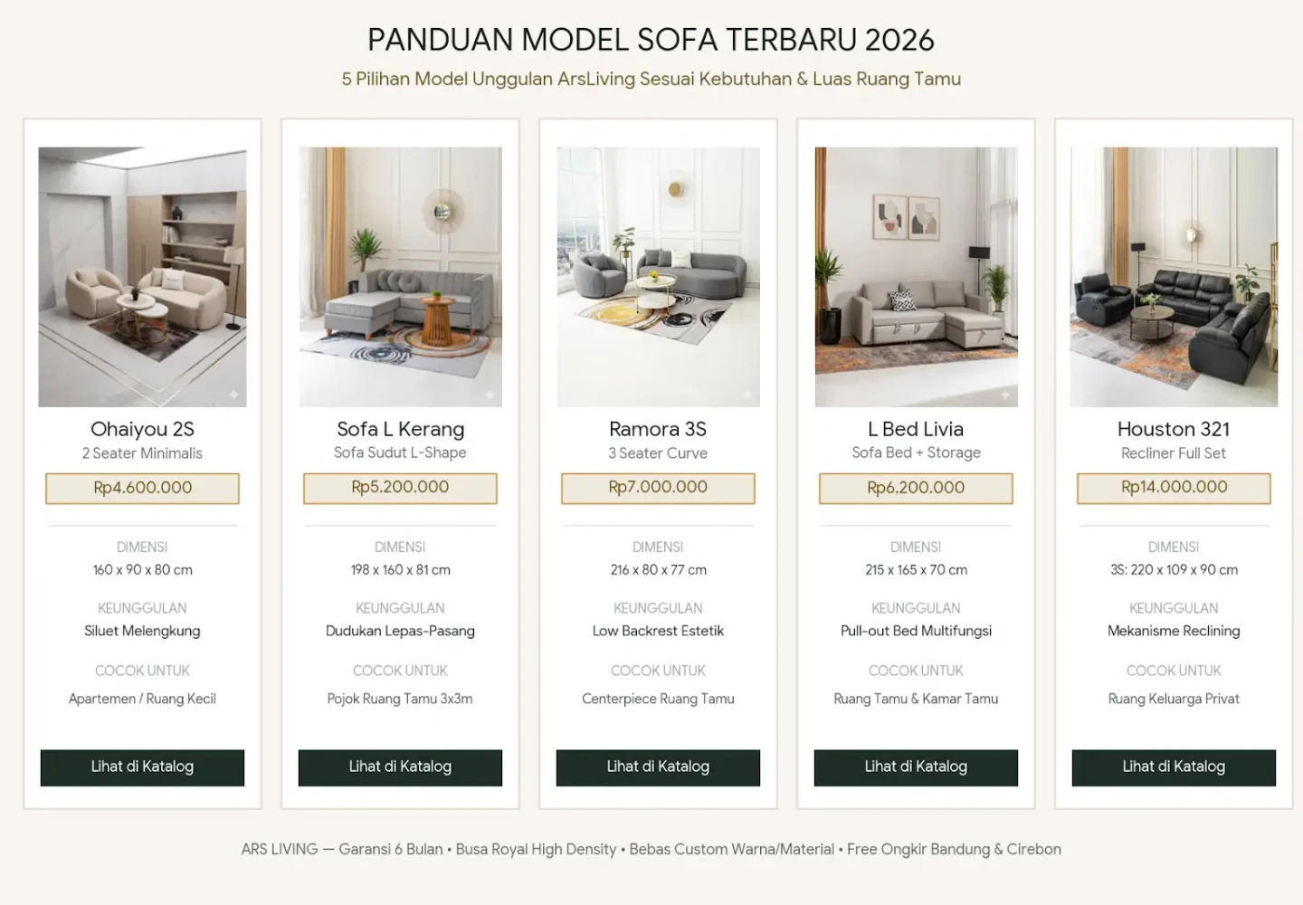 model sofa terbaru