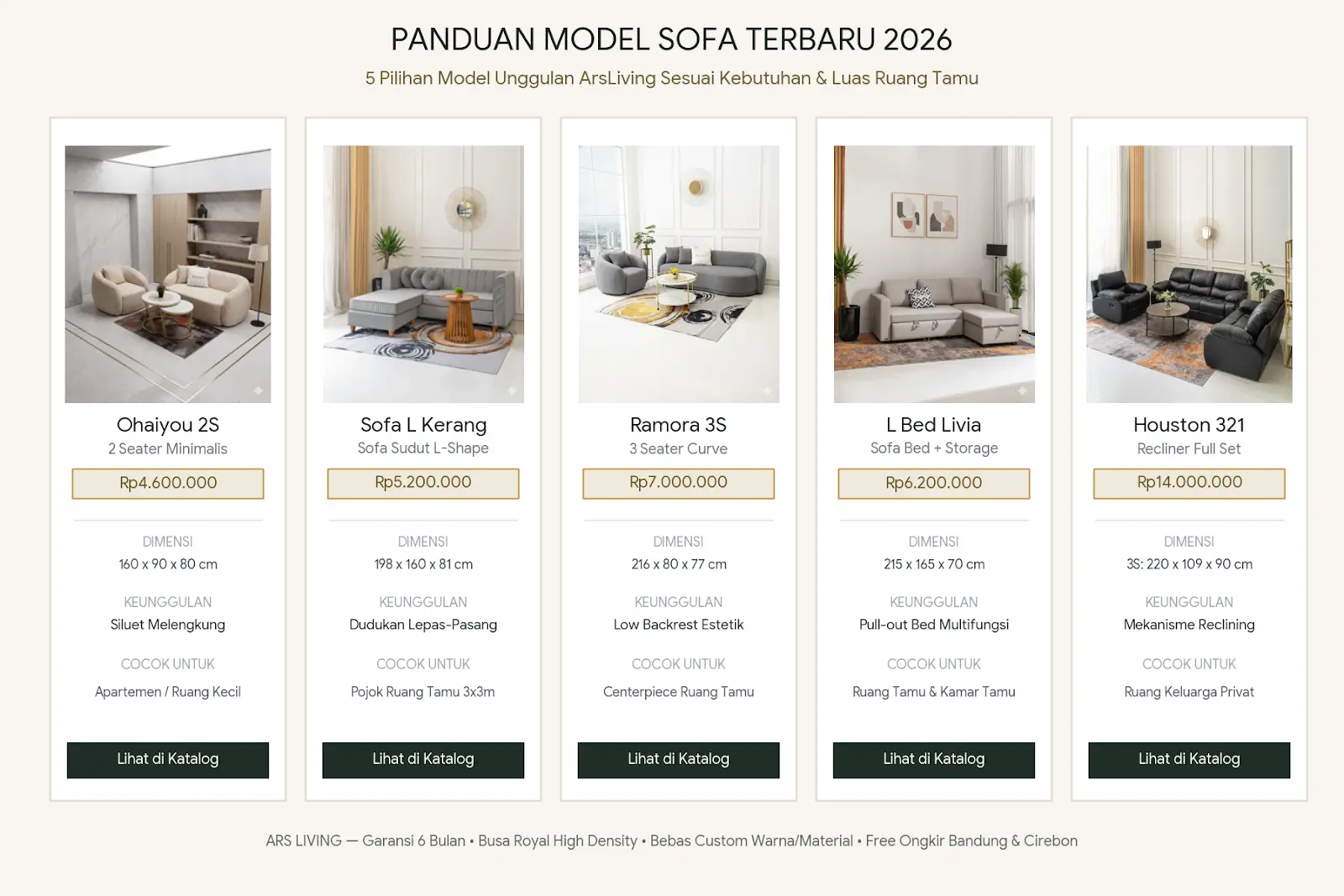 model sofa terbaru